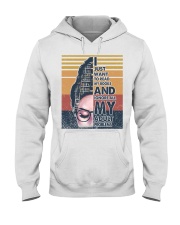 I just want to read my book Hooded Sweatshirt tile