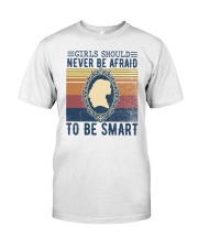 Girls should never be afraid to be smart Classic T-Shirt tile