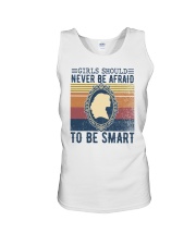 Girls should never be afraid to be smart Unisex Tank tile