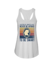 Girls should never be afraid to be smart Ladies Flowy Tank tile
