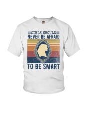Girls should never be afraid to be smart Youth T-Shirt tile