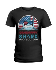 Vintage Grandpappy shark doo Ladies T-Shirt tile