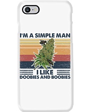 I'm a simple man like doobies and boobies Phone Case tile