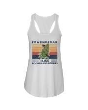 I'm a simple man like doobies and boobies Ladies Flowy Tank tile