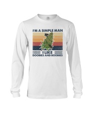 I'm a simple man like doobies and boobies Long Sleeve Tee tile
