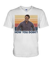 How you doin Retro V-Neck T-Shirt tile
