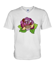 LGBT Rose V-Neck T-Shirt tile