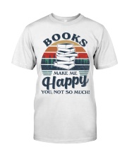 Books Make Me Happy Classic T-Shirt tile