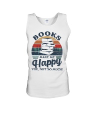 Books Make Me Happy Unisex Tank tile