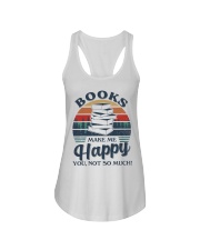 Books Make Me Happy Ladies Flowy Tank tile