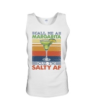 Call me a margarita cuz I'm salty AF Unisex Tank tile