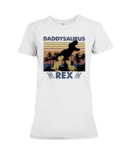 daddy saurus rex Premium Fit Ladies Tee tile