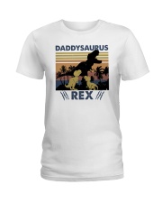 daddy saurus rex Ladies T-Shirt tile