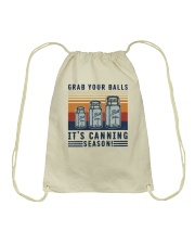Grab your balls It's canning season Drawstring Bag tile