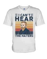 I Can't Hear The Haters V-Neck T-Shirt tile