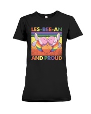 LGBTQ Pride Les Bee An And Proud Premium Fit Ladies Tee tile
