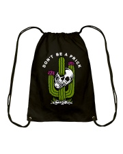 Dont be a prick Drawstring Bag tile