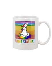 Nama stay gay Mug tile