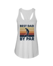 Best Dad By Par Golf Ladies Flowy Tank tile