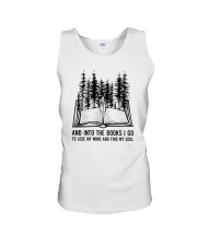 And into the books I go Unisex Tank tile