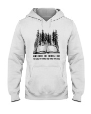 And into the books I go Hooded Sweatshirt tile