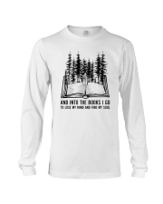 And into the books I go Long Sleeve Tee tile