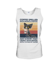 Coffee Spelled Backwards Is Eeffoc Unisex Tank tile