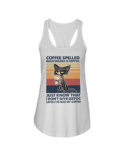 Coffee Spelled Backwards Is Eeffoc Ladies Flowy Tank tile