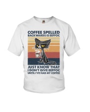 Coffee Spelled Backwards Is Eeffoc Youth T-Shirt tile