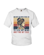 And Into The Book Store I Go Youth T-Shirt tile