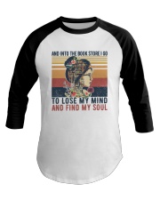 And Into The Book Store I Go Baseball Tee tile