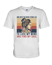 And Into The Book Store I Go V-Neck T-Shirt tile