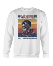 I'm just an old lady was your first mistake Crewneck Sweatshirt tile