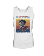 I'm just an old lady was your first mistake Unisex Tank tile
