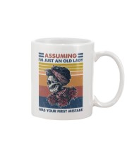I'm just an old lady was your first mistake Mug tile