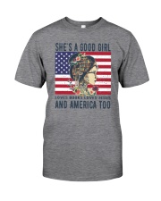 She's A Good Girl Loves Books Classic T-Shirt front