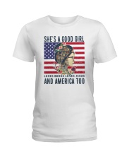 She's A Good Girl Loves Books Ladies T-Shirt tile