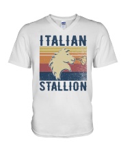 Italian Stallion V-Neck T-Shirt tile