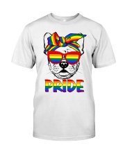 Pride LGBT Gay Be Lesbian Frenchie Funny Classic T-Shirt front