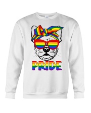 Pride LGBT Gay Be Lesbian Frenchie Funny Crewneck Sweatshirt tile