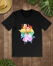 LGBT Pride Rainbow Floral Flag Flower Gift Classic T-Shirt lifestyle-mens-crewneck-front-18