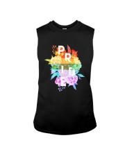 LGBT Pride Rainbow Floral Flag Flower Gift Sleeveless Tee tile