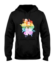 LGBT Pride Rainbow Floral Flag Flower Gift Hooded Sweatshirt tile