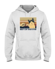 Vintage best cat dad ever Hooded Sweatshirt tile