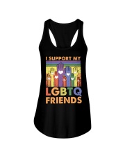 LGBTQ Pride I Support My LGBTQ Friends Ladies Flowy Tank tile