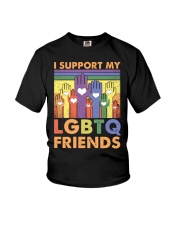 LGBTQ Pride I Support My LGBTQ Friends Youth T-Shirt tile