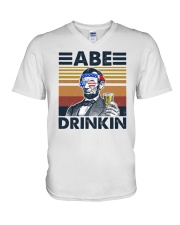 Abraham Lincoln V-Neck T-Shirt tile