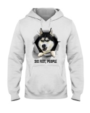 Husky Six feet people Hooded Sweatshirt tile