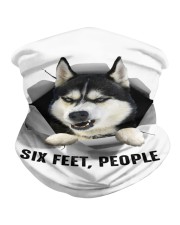 Husky Six feet people Neck Gaiter tile