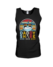 Vintage Daddy shark doo Unisex Tank tile